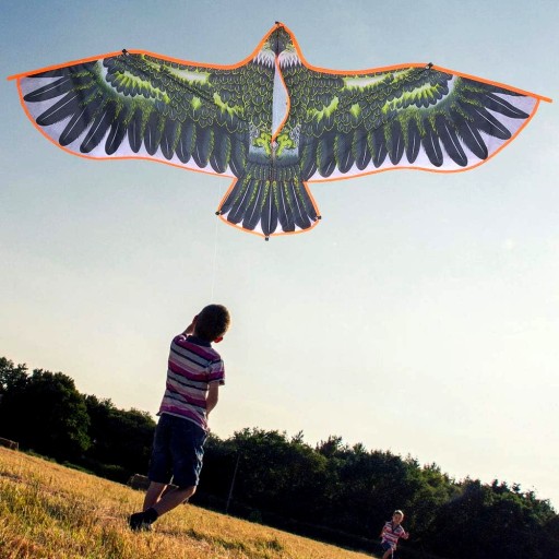 VEĽKÝ KITE XXL ODPRAĎOVAČ VTÁKOV EAGLE HAWK 140cm lano DARČEK
