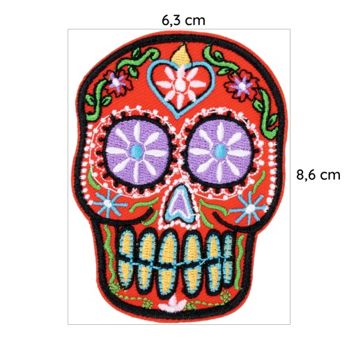 IRON-ON Thermo Patch Orientálna lebka