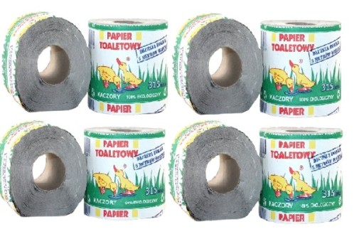 ŠEDÝ poľský TOALETNÝ PAPIER, 8 roliek, MEGA ÚČINNÝ