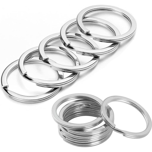 Kľúčenka, kľúčenka, krúžok, plochý krúžok 30 mm / 10 ks.