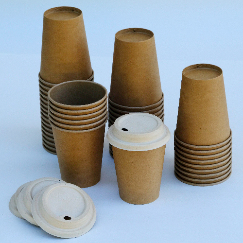 Viečka, jazýčkové viečka na poháre - biele - priemer 90mm - 50 kusov