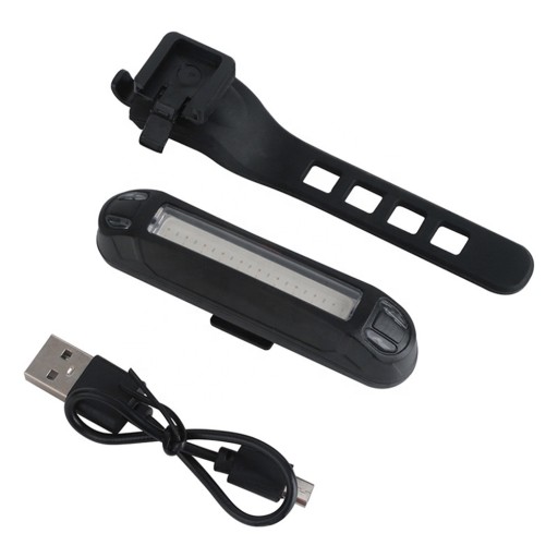 LED zadné vodeodolné USB cyklo svetlo - VÝKONNÉ