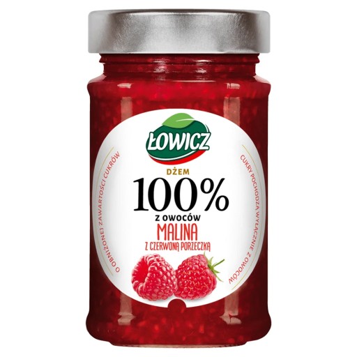 ŁOWICZ 100% ovocný malinovo-červený ríbezľový džem