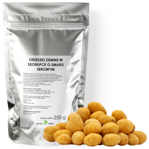 ARAŠIDY v škrupine s príchuťou syra, chrumkavé, 250g