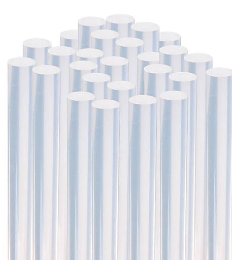 NÁPLŇOVÉ LEPIDLÁ HORÚCA PIŠTOĽ čierna 8mm x20cm tenká 10ks