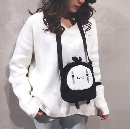 Messenger Bag Peňaženka Face Anime Canvas Cosplay