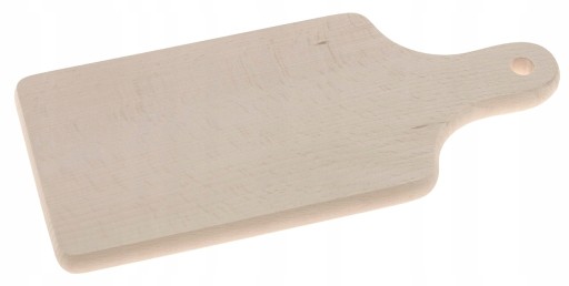Tradičná drevená KRAJNÁ doska s rúčkou 28cmx12cm KUCHYŇSKÁ buk