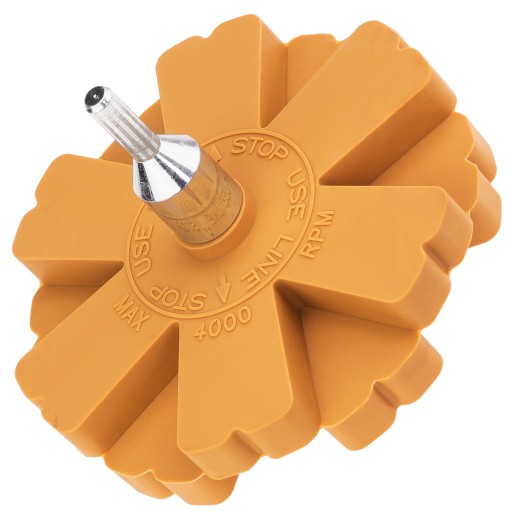 GUMOVÝ MOTÝĽOVÝ DISK NA ODSTRAŇOVANIE LEPIDLA Z RÁFKOV S ADAPTÉROM - STIX