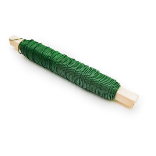 Kvetinový drôtik, drôtik na špendlíku, 0,7 ZELENÝ, 100g
