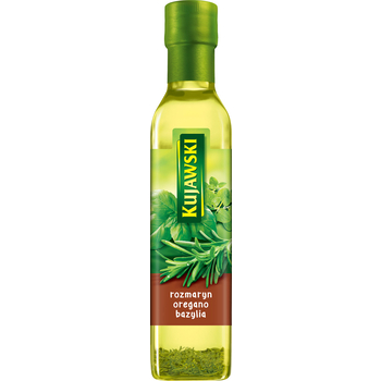1x 250ml KUJAWSKI olej s rozmarínom, oreganom a bazalkou
