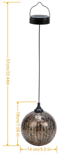 Solárne závesné svietidlo, náhradný diel na lampáše, Vodotesné