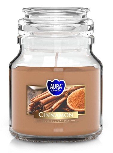 SMALL Vonná sviečka v dóze BISPOL Aura 28H CINNAMON