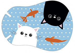 ORTHOPAD CATS BIELE a ČIERNA REGULAR náplasti x 10