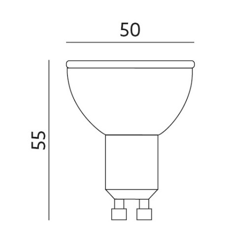 GU10 1W LED žiarovka - Neutral LLS
