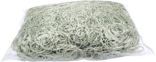 GUMA NA RECEPTY MALÉ SILNÉ 30 mm x 1,5 mm BIELE 1 KG