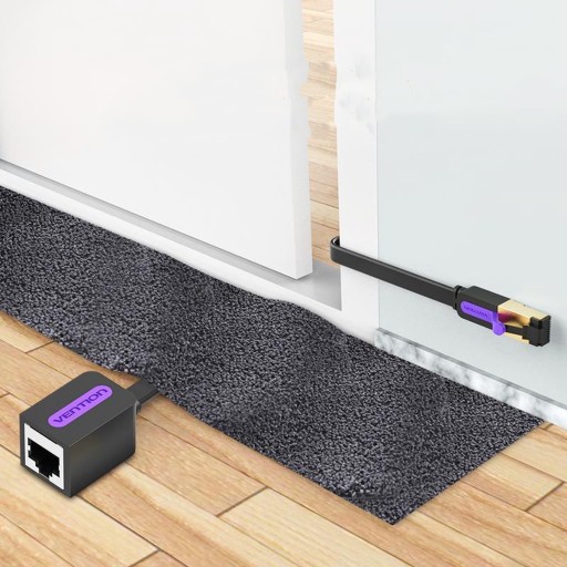 VENTION PLOCHÝ PREDLŽOVACÍ SIEŤOVÝ KÁBEL CAT7 RJ45 NA RJ45 LAN 10GB/S 0,5M