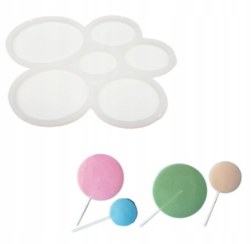 SILIKÓNOVÁ FORMA NA IZOMALT LOLLIES KOLESÁ KOLESÁ NA IZOMALTOVÝ TORT