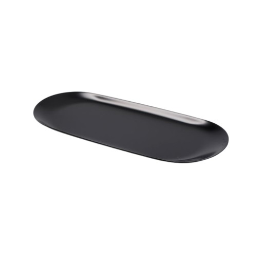 Oválny dekoračný podnos BLACK glamour 30x12 dekorácia