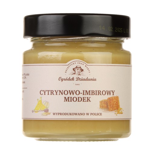Citrón a zázvor Med 250g Ogródek Dziadunia