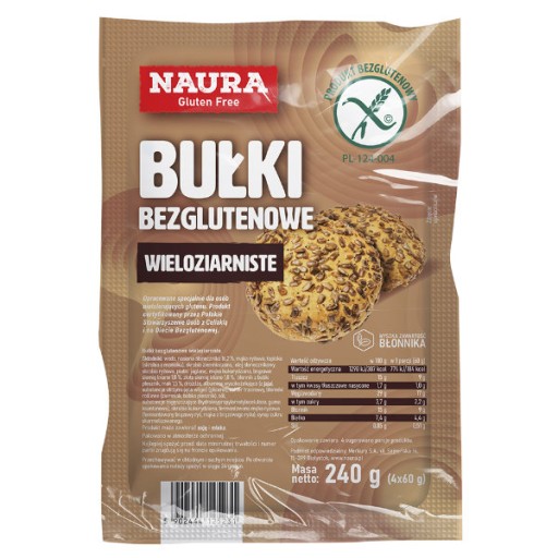 Bezlepkové rožky viaczrnné 240g