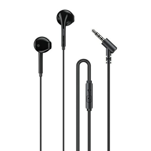 STEREO SLÚCHADLÁ AWEI PC-7 3,5MM JACK ČIERNA/ČIERNA