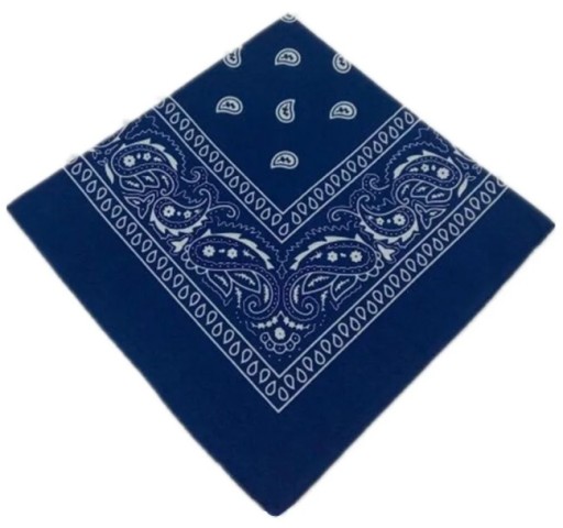 BANDAMSCARF BANDANASCARF NAVY BLUE ŠATKA