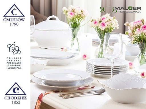 3604 Podšálka 13 cm ROKOKO PFP ĆMIELÓW PORCELÁN