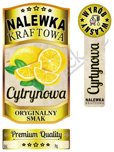 16x MOSKVA LABEL 250ml - Citrónová tinktúra
