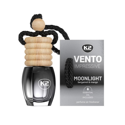 K2 VENTO IMPRESSIVE vôňa do auta, osviežovač vzduchu, flakón, prívesok MOONLIGHT