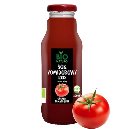 Paradajková šťava 100% BIO prírodná talianska 300 ml / BIO Naturo