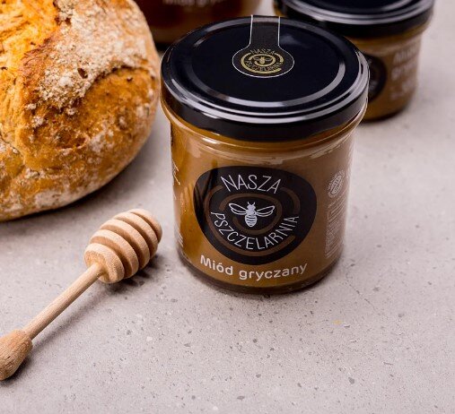 Prírodný pohánkový med Nasza Pszczelarnia 190g