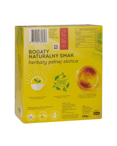 LIPTON YELLOW LABEL expresný čaj 120 vrecúšok