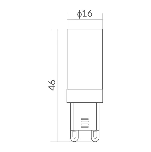 LED ŽIAROVKA G9 230V 3W = 30W TEPLÁ 3000K 270Lm