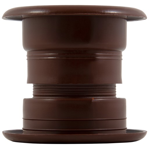 Hnedá ventilačná manžeta mriežky dverí - 4 ks