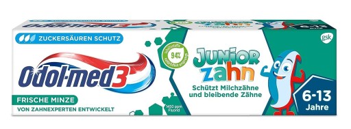 ODOL-MED3 DETSKÁ PASTA S FLUORIDOM 6-13 75ml DE