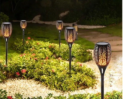 SOLÁRNA LAMPA FLAME LED GARDEN 61CM XXL
