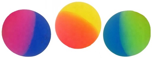 XXL gumená guľa, 4,3 cm fluo
