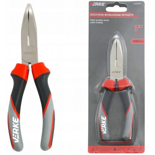 KOMBINOVANÉ KLIEŠTE PREDĹŽENÉ PREHNUTÉ 180mm VERKE