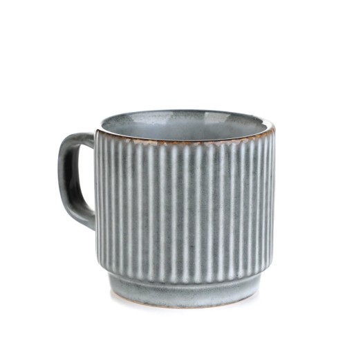LABARRO pohár pruhovaný sivý 0,25 l HOMLA