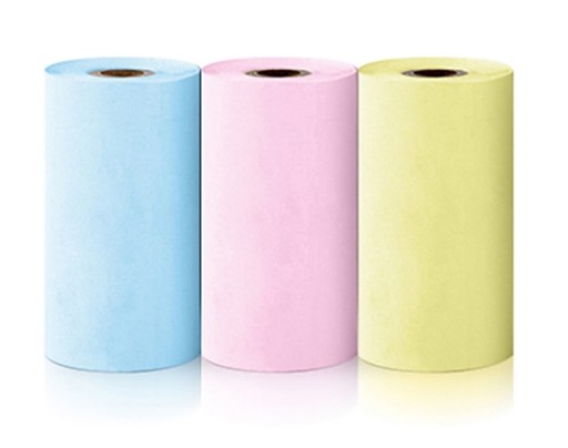 3x FAREBNÉ PAPIEROVÉ KOLEČKY PRE TEPELNÁ TLAČIAREŇ