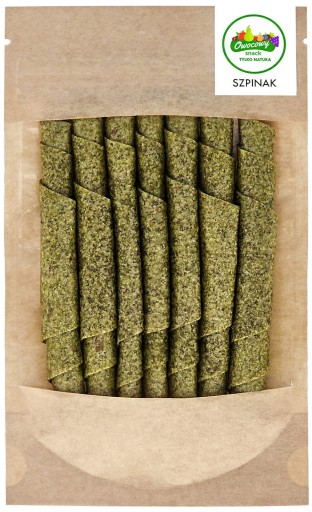 Špenát OVOCNÉ VALCE 50g Prírodný ovocný snack Špenát