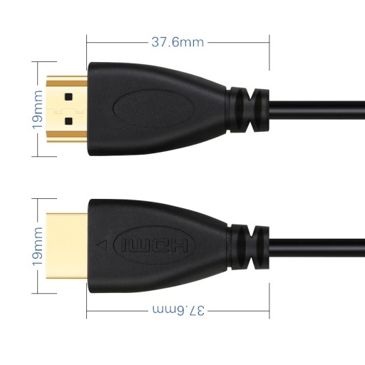 HDMI KÁBEL FULL HD UHD 4K 3D VYSOKORYCHLÝ KÁBEL 3M
