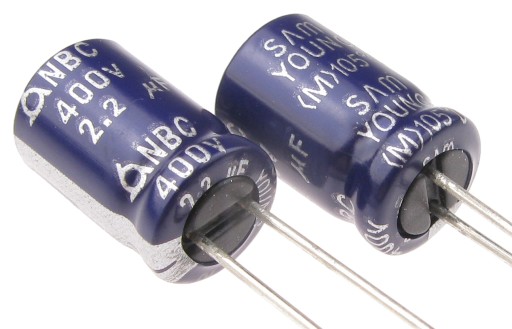 Elektrolytický kondenzátor 2,2uF/400V 105'C SamYoung NBC (2 ks) /4729-2