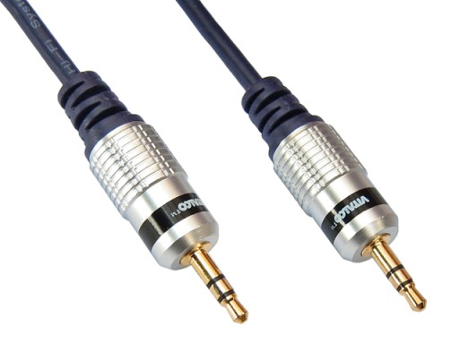 JACK kábel 3,5mm 3P TRS stereo zástrčka-zástrčka VITALCO 0,5m