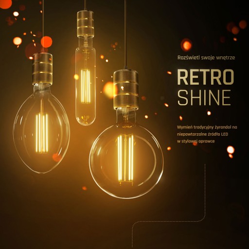 Retro LED žiarovka T30, trubica E-27, 2W teplá biela