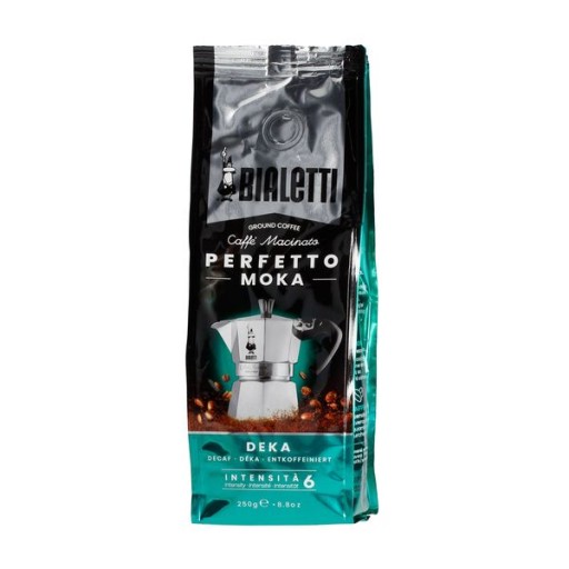 Bialetti Perfetto Moka DEKA mletá káva 250 g bez kofeínu