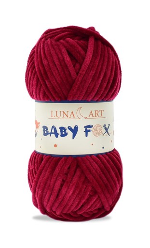 Priadza Luna Art BABY FOX 100-20 bordová