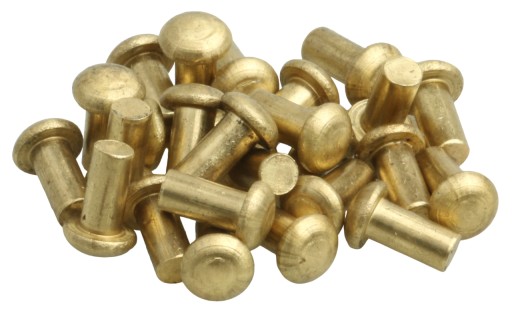 MOSADZNÉ NITY S GUĽOVOU HLAVOU 5 x 10 mm MOSADZNÝ NITY S GUĽOVOU HLAVOU 25 kusov