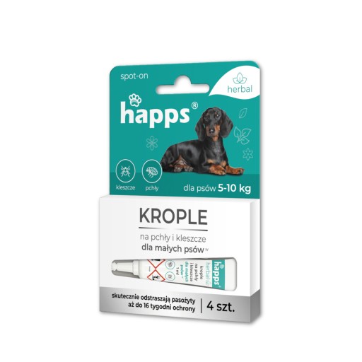KVAPKY BLCHÁM A KLIEŠŤOM PRE PSOV A PSOV 10KG HAPPS