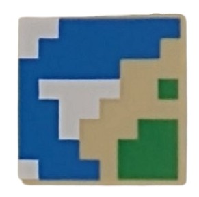 LEGO 3068bpb1892 2x2 TILE Minecraft MAP NOVÁ (1g)